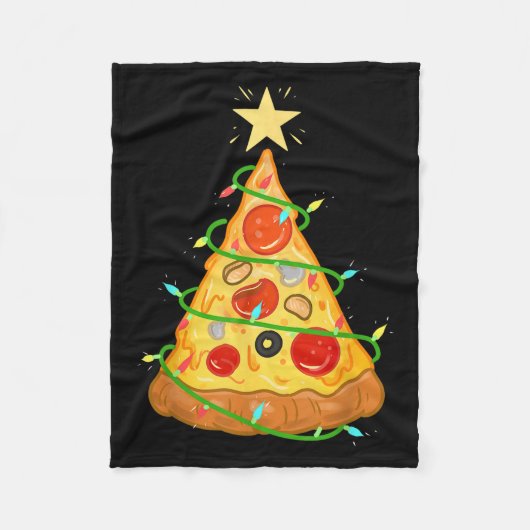 Zza Christmas Tree Zza Lover Gift フリースブランケット (正面)
