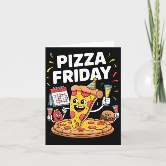 Zza Friday Funny Food Quote For Zza Lovers And Foo カード (正面)