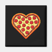 Zza Heart Cute Valentines Day Funny Heart Shaped Z マグネット (正面)