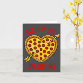 Zza Is My Valentine Funny Valentines Day Boys Girl カード (黄色い花)