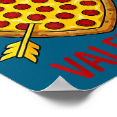 Zza Is My Valentine Funny Valentines Day Boys Girl ポスター (角)