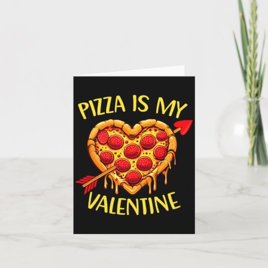 Zza Is My Valentine Funny Valentines Day Boys Ki カード (正面)