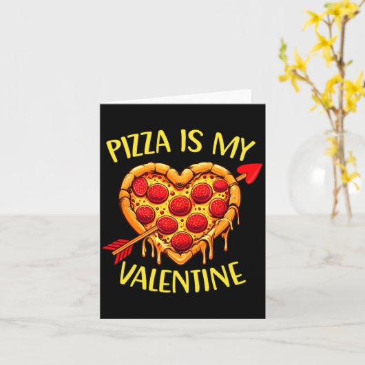 Zza Is My Valentine Funny Valentines Day Boys Ki  カード (黄色い花)