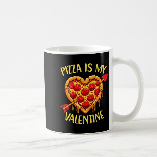 Zza Is My Valentine Funny Valentines Day Boys Ki  コーヒーマグカップ (右)