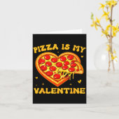 Zza Is My Valentine Funny Valentines Day Heart  カード (黄色い花)