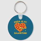 Zza Is My Valentine Funny Valentines Day Heart  キーホルダー (正面)