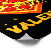 Zza Is My Valentine Funny Valentines Day Heart ポスター (角)