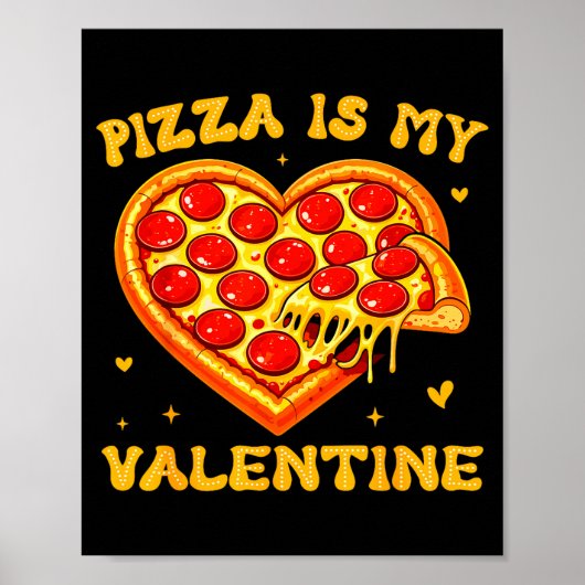 Zza Is My Valentine Funny Valentines Day Heart ポスター (正面)