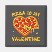 Zza Is My Valentine Funny Valentines Day Heart  マグネット (正面)