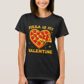 Zza Is My Valentine Funny Valentines Day Heart  Tシャツ (正面)