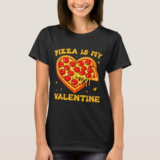 Zza Is My Valentine Funny Valentines Day Heart  Tシャツ (正面)