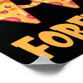 Zza Is My Valentine Valentines Day Heart Peppero  ポスター (角)