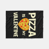 Zza Is My Valentine Zza Ker Food Lover  フリースブランケット (正面(横))