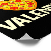 Zza Is My Valentine Zza Ker Food Lover  ポスター (角)