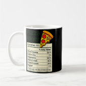 Zza Lover Night Funny Nutrition Facts Costume For コーヒーマグカップ (左)