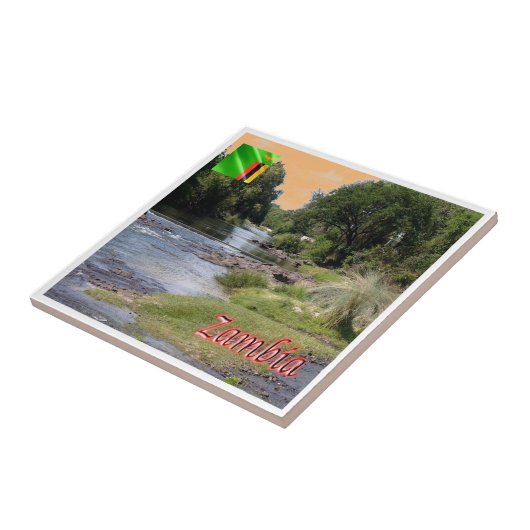 zZM003ザンビア、風景、アフリカ、 タイル (側面)