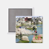 zZM005 LUSAKA，ザンビア，アフリカ，冷蔵庫 マグネット (正面/裏面)