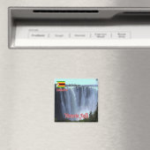 zZW003 VICTORIA滝、ジンバブエ、アフリカ、冷蔵庫 マグネット (インサイチュ (食洗機))