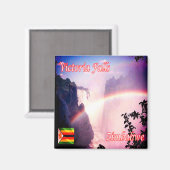 zZW011 VICTORIA滝、ジンバブエ、アフリカ、冷蔵庫 マグネット (正面/裏面)