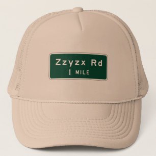 Zzyzx、ロードマーカー、カリフォルニア、米国 キャップ