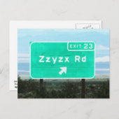Zzyzx Rd.Exit ポストカード (正面/裏面)