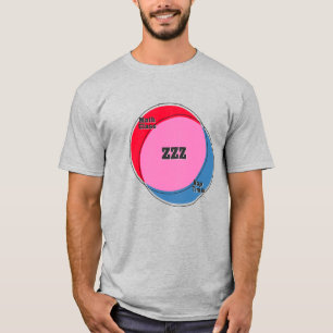 ZZZ数学クラスの昼寝時間ベン図 Tシャツ