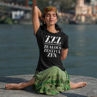 ZZZ – 熱心で熱心で、禅色を濃く トライブレンドTシャツ