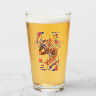 "Zzz"赤パンダ タンブラーグラス