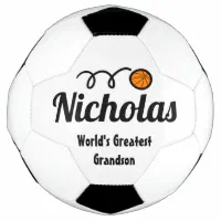 かわいいスポーツロゴ名前をカスタムするの子ども サッカーボール | Zazzle.co.jp