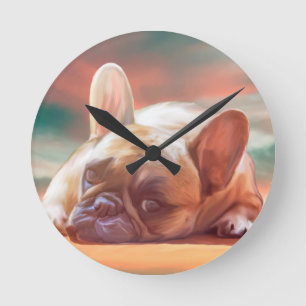 フレンチ ブルドッグ壁時計 | Zazzle JP