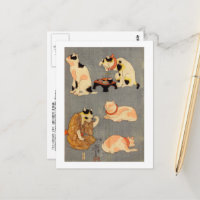 たとえ尽の内(中)、国芳 日本の猫(2)、国芳、浮世絵 ポスト