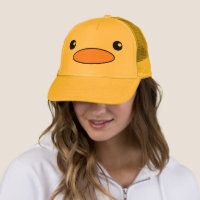 アヒルの顔の帽子 キャップ | Zazzle.co.jp