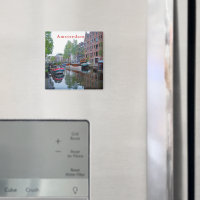 アムステルダムの運河の港。 マグネット | Zazzle.co.jp
