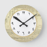 古代エジプトの数字 ラージ壁時計 | Zazzle.co.jp