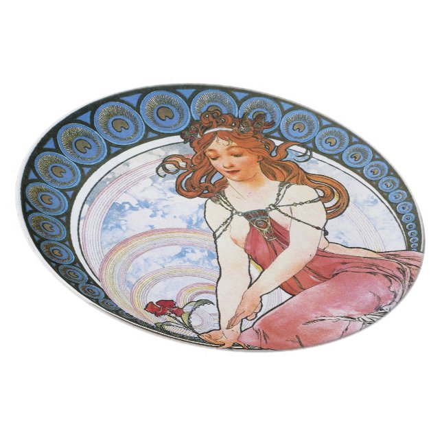 アルフォンス・ミュシャ プレート4枚セット アルフォンス・ミュシャ: 絵画のムーサ プレート | Zazzle.co.jp