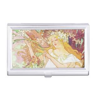 ミュシャ名刺入れ&カードホルダー | Zazzle JP