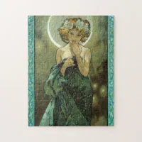 アルフォンス島Mucha Clair De Lune Puzzle ジグソーパズル | Zazzle.co.jp