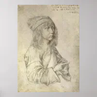 アルブレヒト・デュラーによる13歳の自画像 ポスター | Zazzle.co.jp
