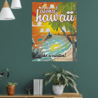HAWAII ヴィンテージポスター HAWAII ヴィンテージポスター Amazon.com: Aloha Waikiki