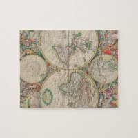 アンティーク世界地図 ジグソーパズル | Zazzle.co.jp