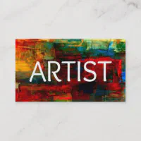 アーティスト名刺 名刺 | Zazzle.co.jp