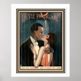 Vie Parisienne Art Deco Print 16 x 20 ポスター | Zazzle.co.jp