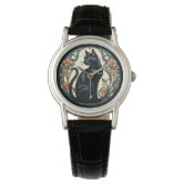 黒猫 腕時計 | Zazzle.co.jp