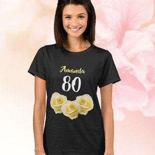 ❌薔薇好き(❁ᴗ͈ˬᴗ͈)黄色薔薇柄Tシャツ ❌薔薇好き(❁ᴗ͈ˬᴗ͈)黄色薔薇柄Tシャツ