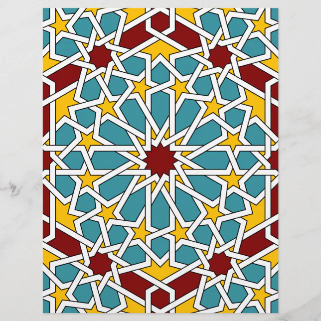 イスラム幾何学模様のレターヘッド | Zazzle.co.jp