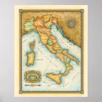 イタリアの地図