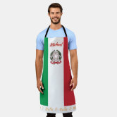 イタリア国旗|モノグラム|イタリアン| エプロン | Zazzle.co.jp