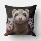 ファーベビーのかわいい顔オブアフェレット クッション | Zazzle.co.jp