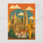 SALE!!! オリジナル水彩画 ヨーロッパ の国オーストリアの ウィーン Vienna Austria Art Print From an Original Watercolor