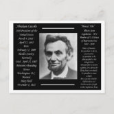 エイブラハム・リンカーン 手紙 エイブラハム・リンカーン大統領1862年の立体視 ポストカード | Zazzle